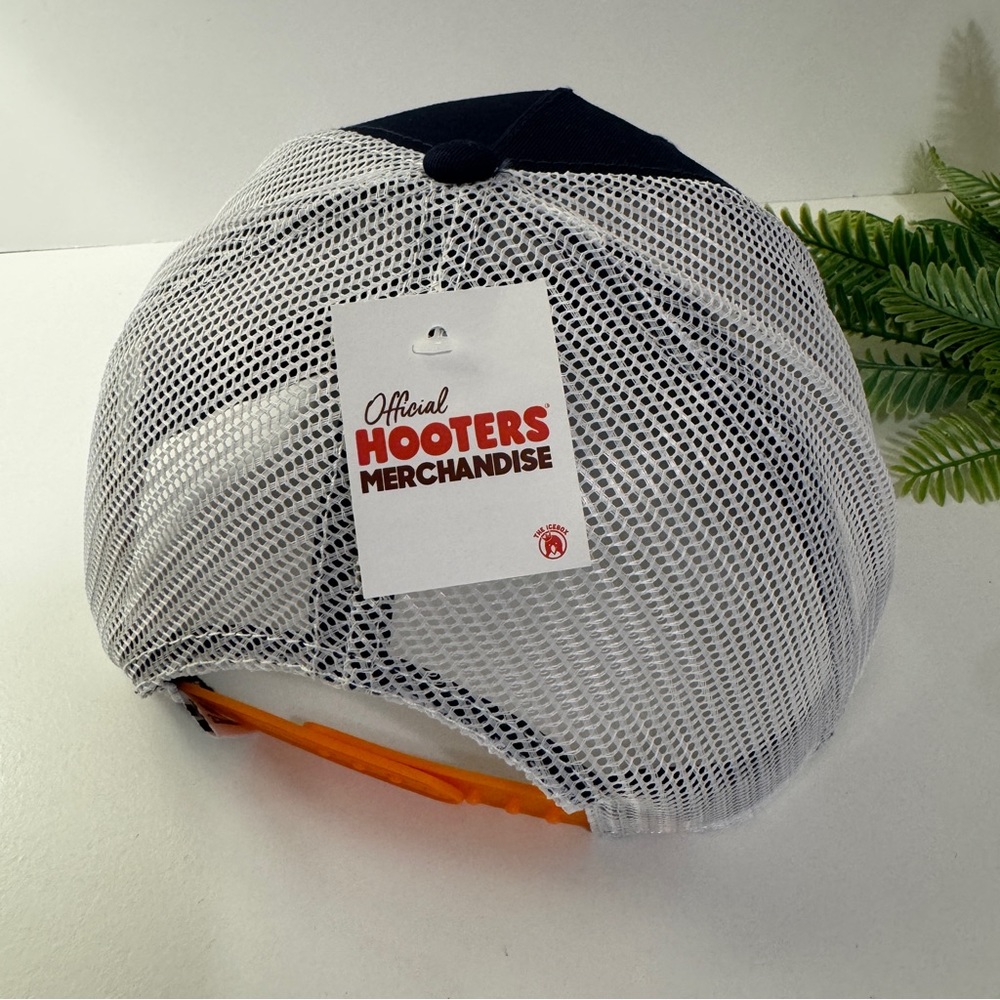 HOOTERS Design Logo Owl Mesh Baseball Cap Hat UF Gator Colors NWT - Picture 8 of 11
